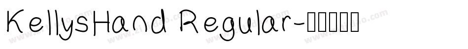 KellysHand Regular字体转换